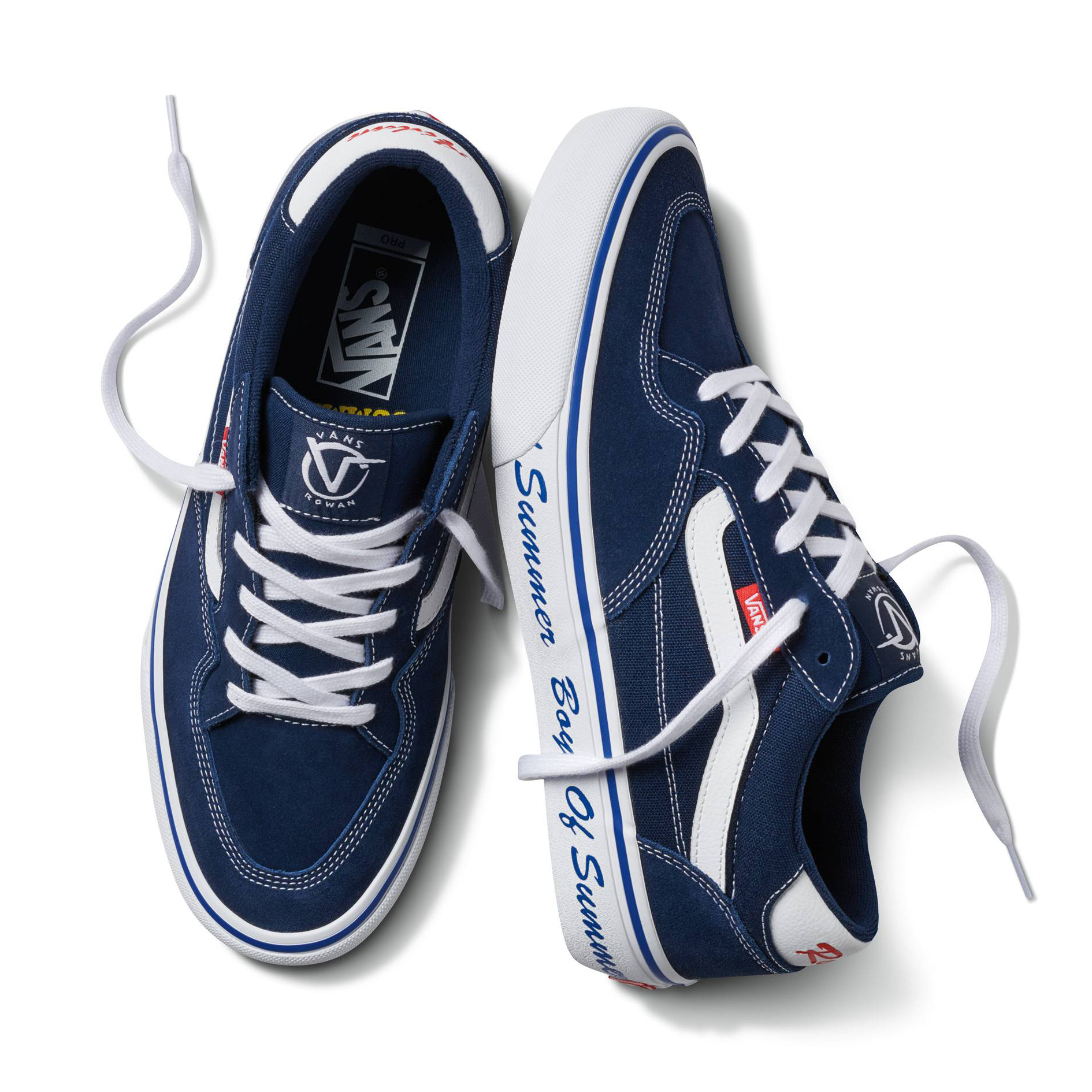boys of summer x vans rowan pro 蓝色滑板支线联名鞋款